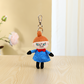 Mumitroldene pendant/key ring Little My blue