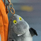 Mumitroldene pendant/key ring  Groke, grå