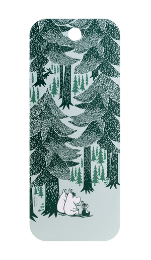 Mumitroldene skære- & serveringsbræt 18 x 44 cm - I skovens dyb