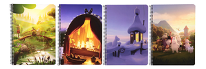 Mumitroldene Moominvalley spiralnotesbog A5/80 assorterede designs