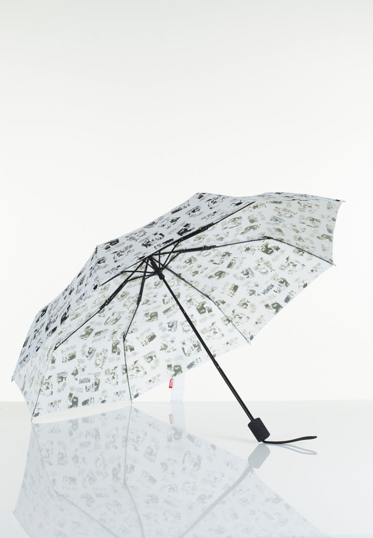 Moomin paraply 100cm "Garden" hvid