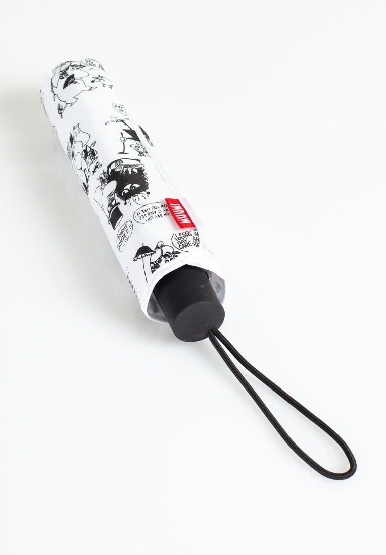 Moomin paraply 100cm "Garden" hvid