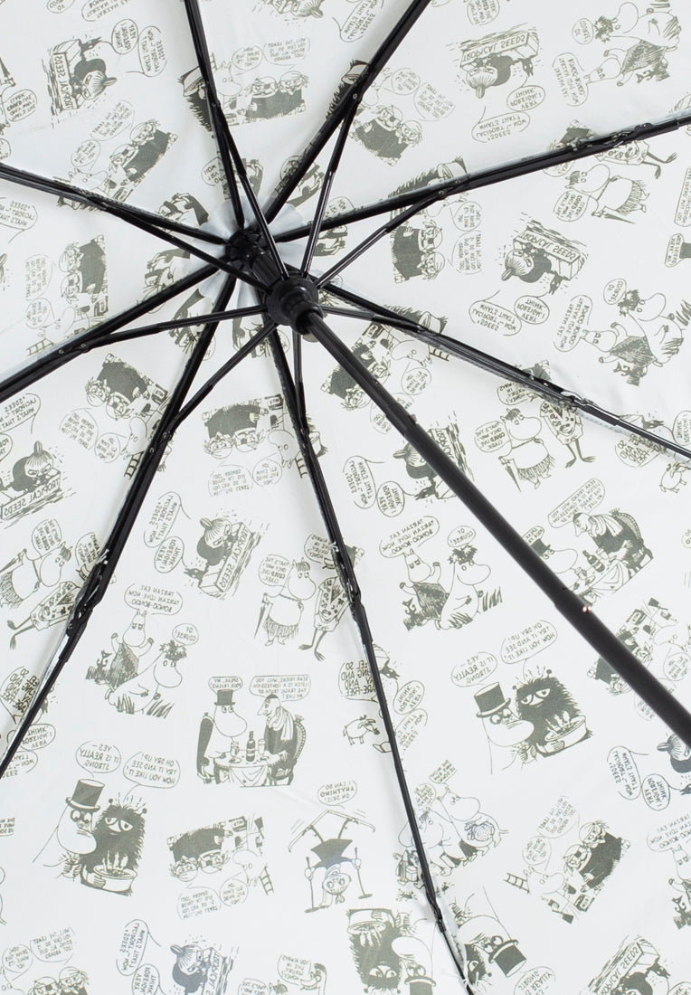 Moomin paraply 100cm "Garden" hvid