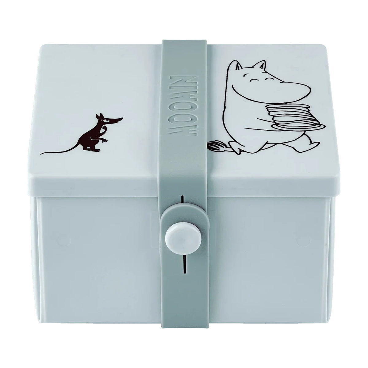 Moomin Lunch Box 02, firkantet, morning mist.