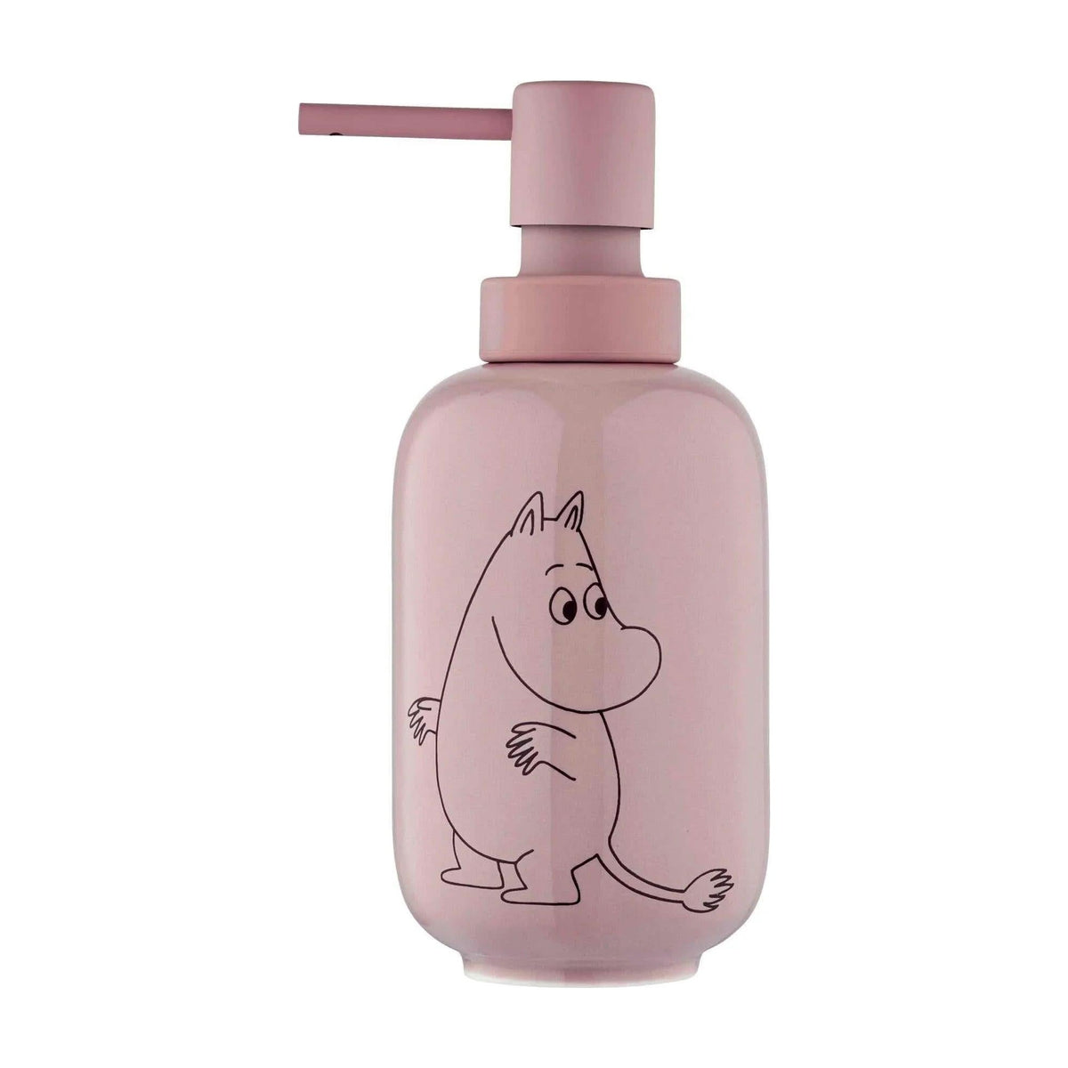 Moomin sæbedispenser 350ml. Powder rose - A-grade porcelæn/keramik.