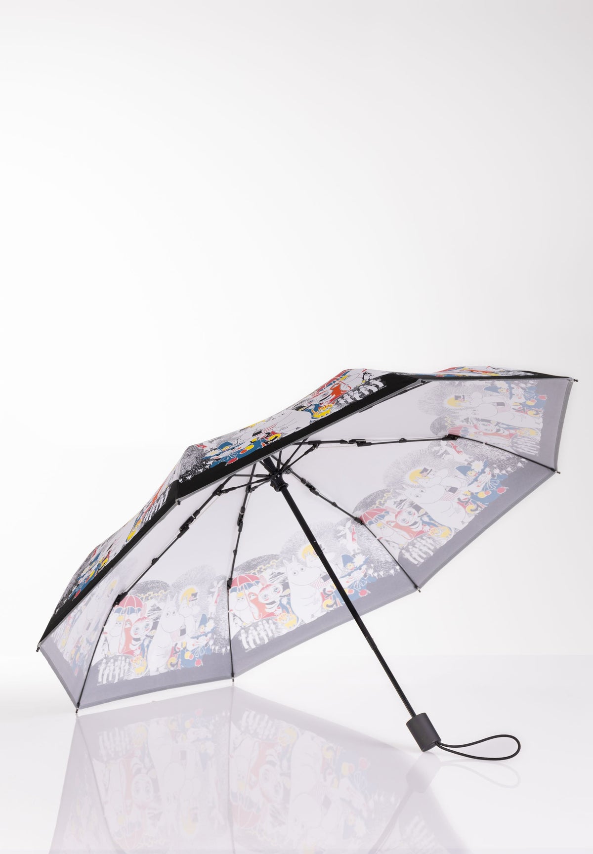 Moomin paraply – Comic, med reflekskant