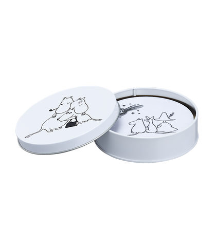 Mumitroldene coasters 4 stk i en dåse Mumitroldene 80