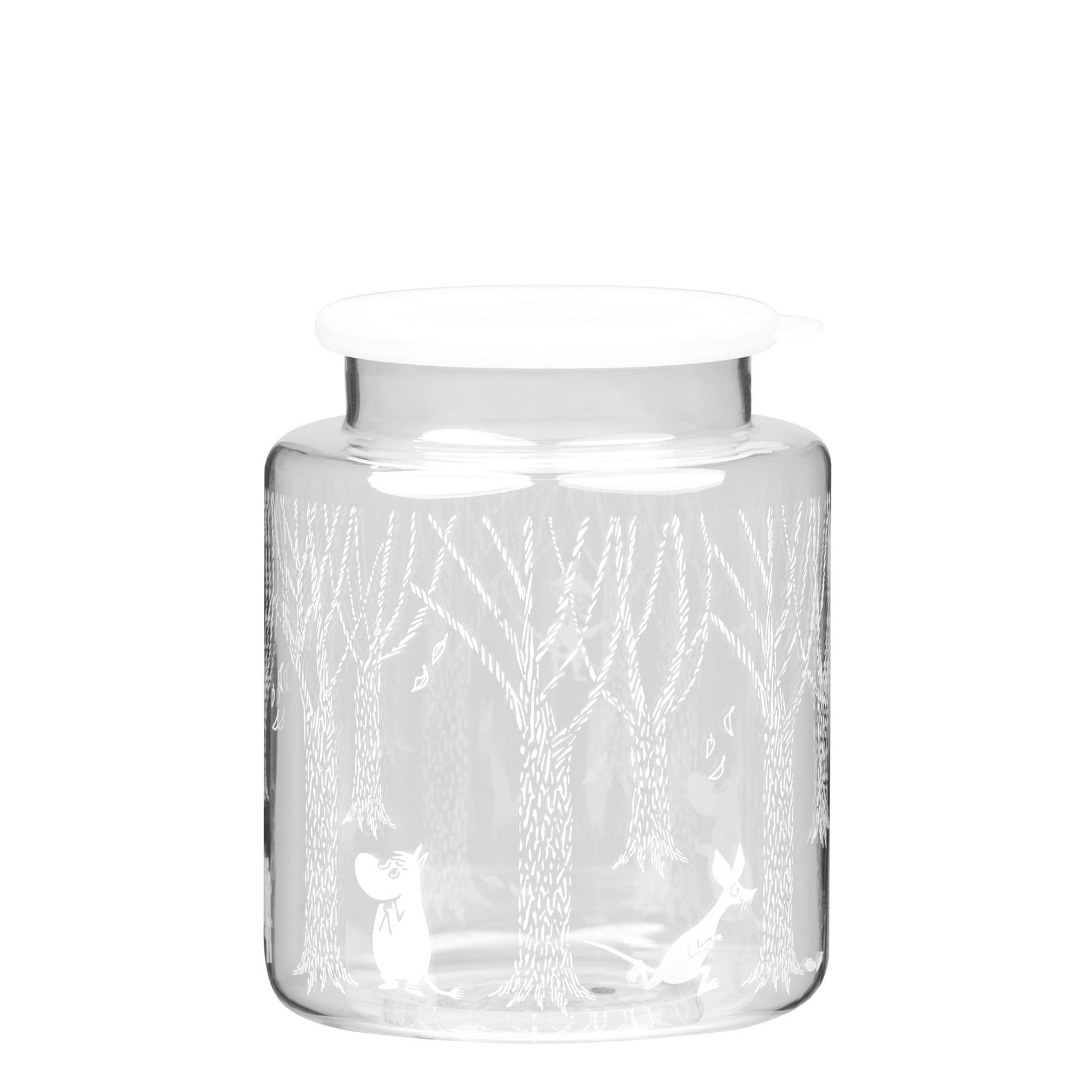 The Moomins Jar 2l with silicone lid In the Woods