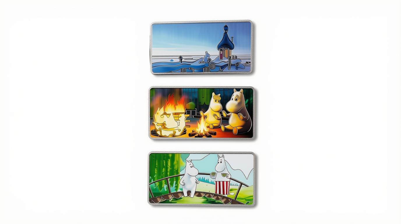 Moomin aluminiumsmagneter 3 stk.
