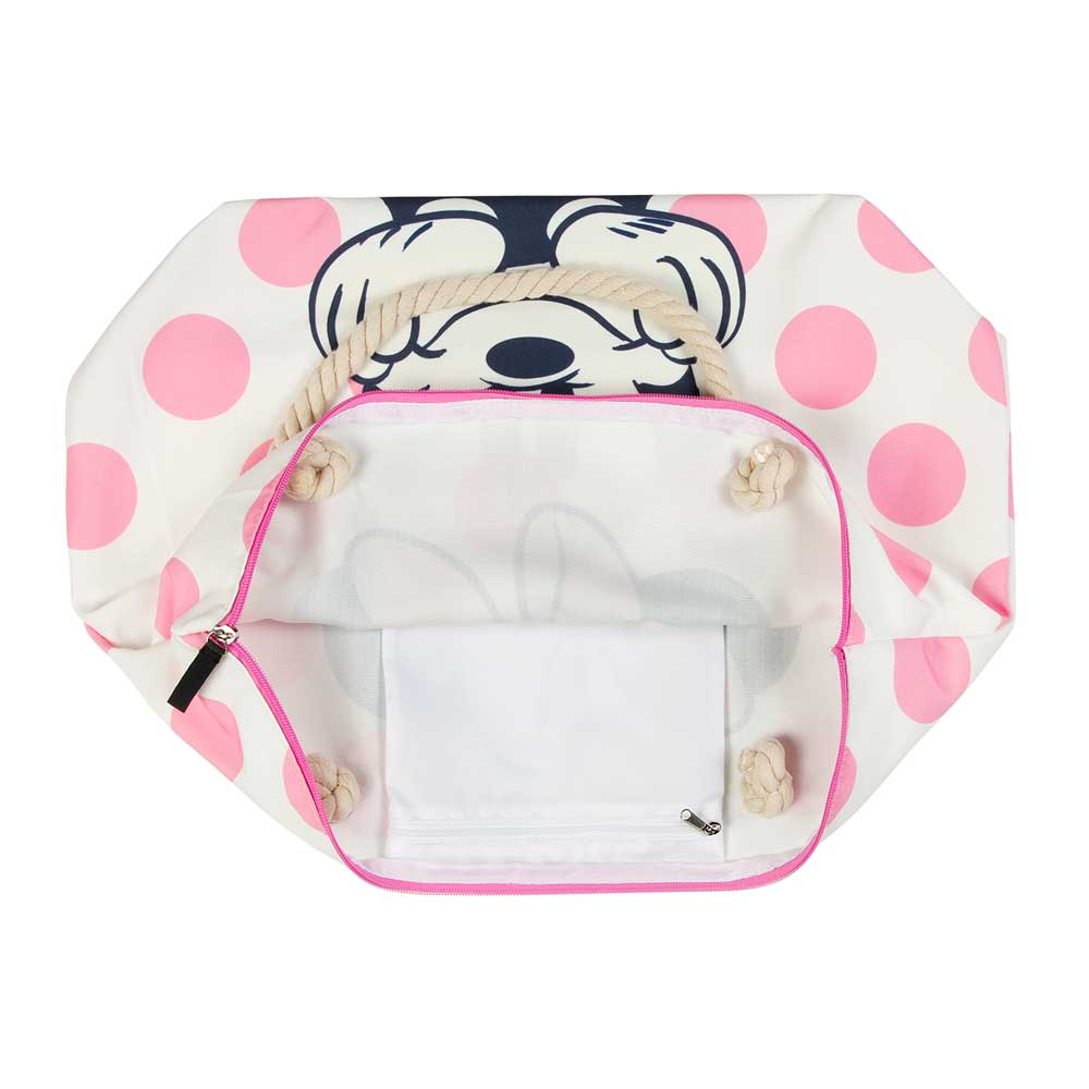 MINNIE Soleil Elegance Strandtaske med Polkadot Mønster - Dsignhouse