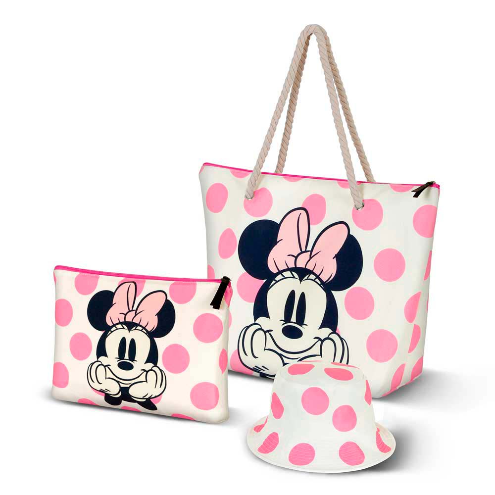 MINNIE Soleil Elegance Strandtaske med Polkadot Mønster - Dsignhouse