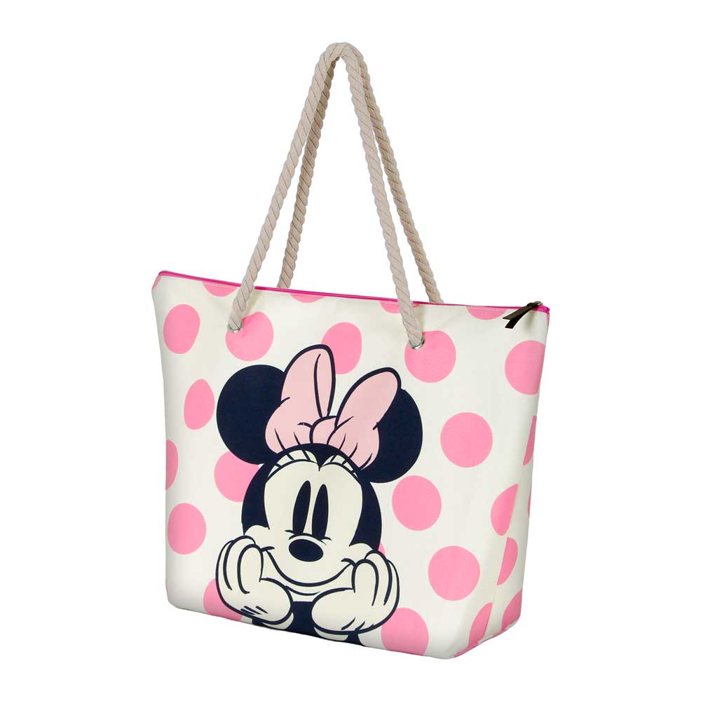 MINNIE Soleil Elegance Strandtaske med Polkadot Mønster - Dsignhouse