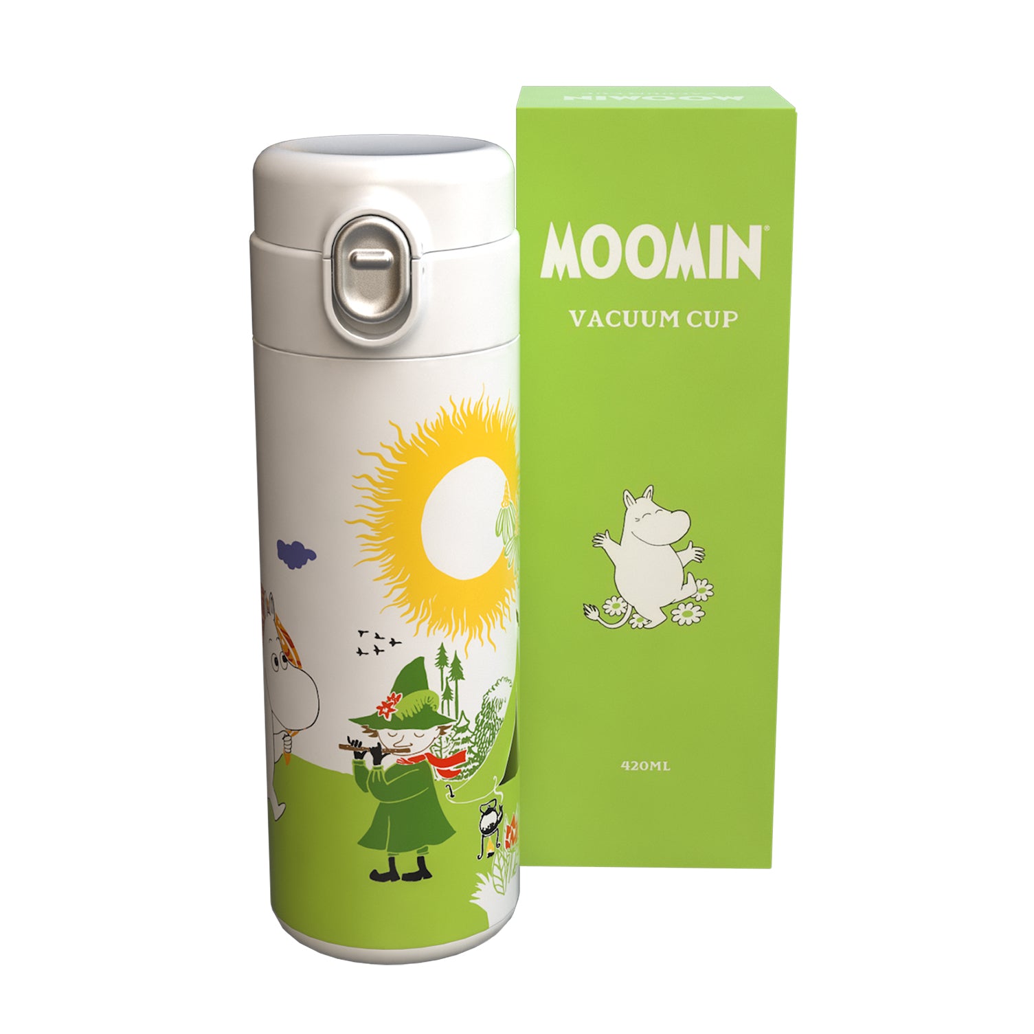 Mumitroldene thermoflaske grøn 420 ml