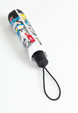 Moomin Comic Multifarvet Paraply med Refleks - 100 cm - Dsignhouse