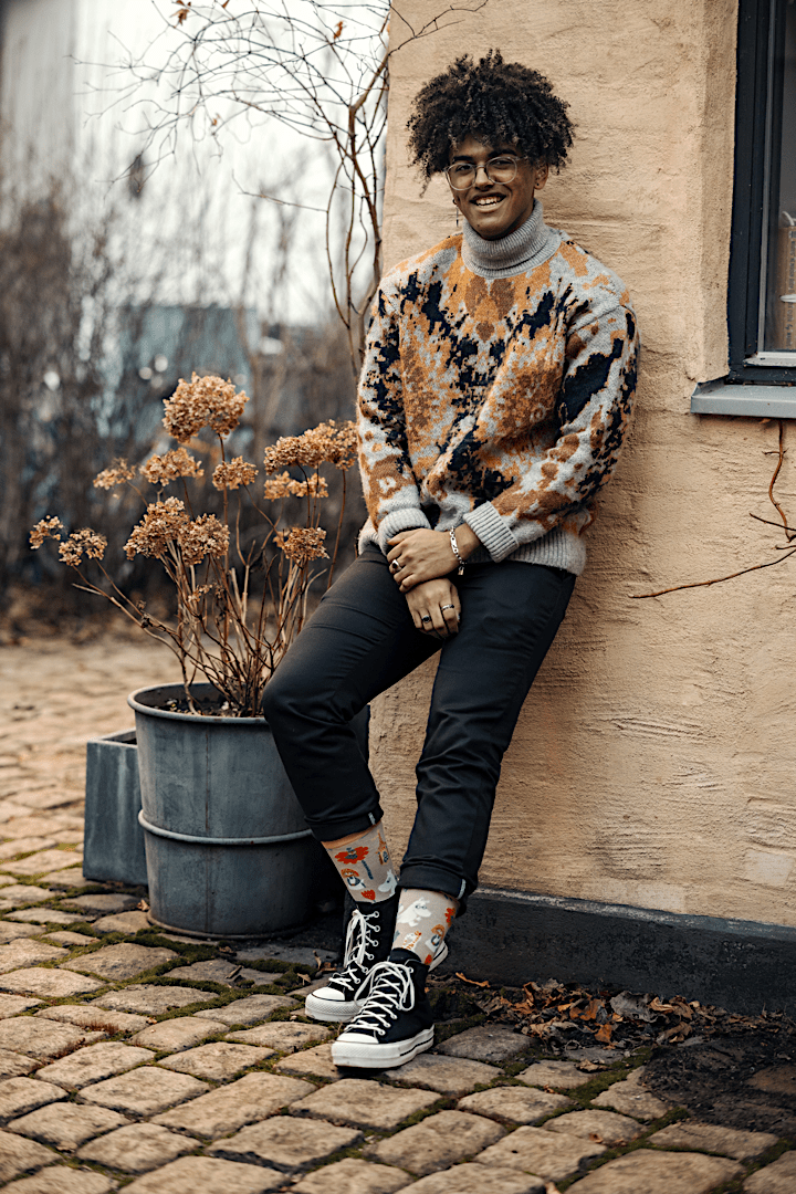 Mumitroldene Babies Blue Crew L/XL - L/XL - Dsignhouse