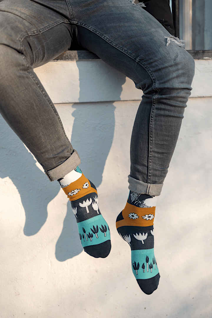 Mumitroldene Babies Blue Crew L/XL - L/XL - Dsignhouse