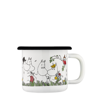 Mumitroldene emaljekrus 1,5 dl Happy Family - Dsignhouse