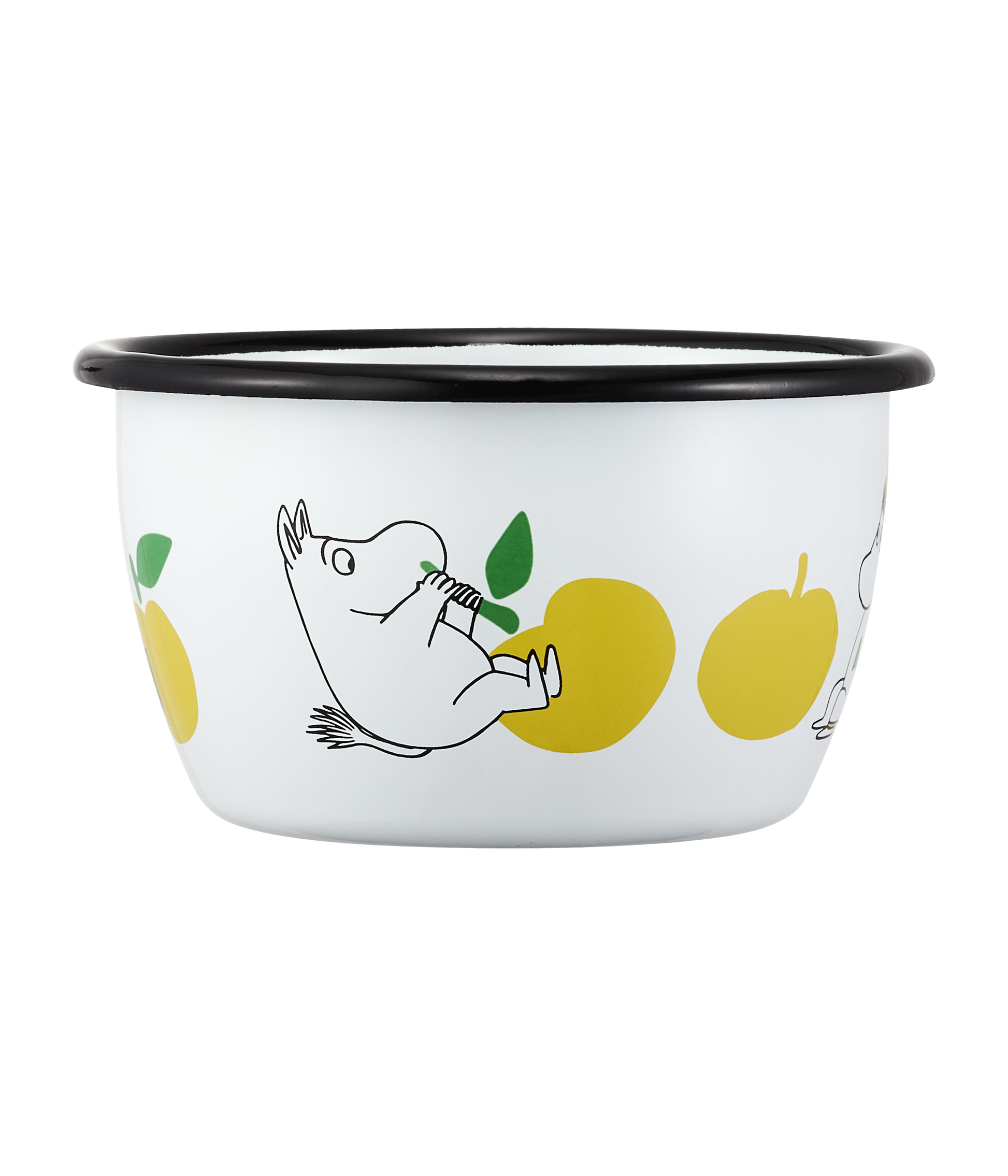 Mumitroldene emaljeskål Joyful Apples 3dl - Dsignhouse