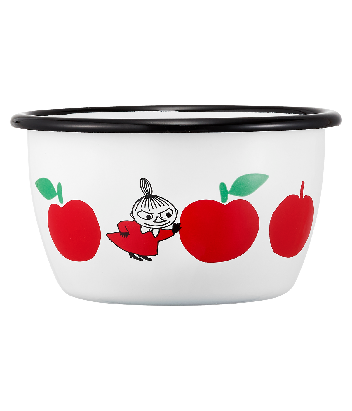 Mumitroldene emaljeskål Joyful Apples 3dl - Dsignhouse