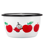 Mumitroldene emaljeskål Joyful Apples 3dl - Dsignhouse