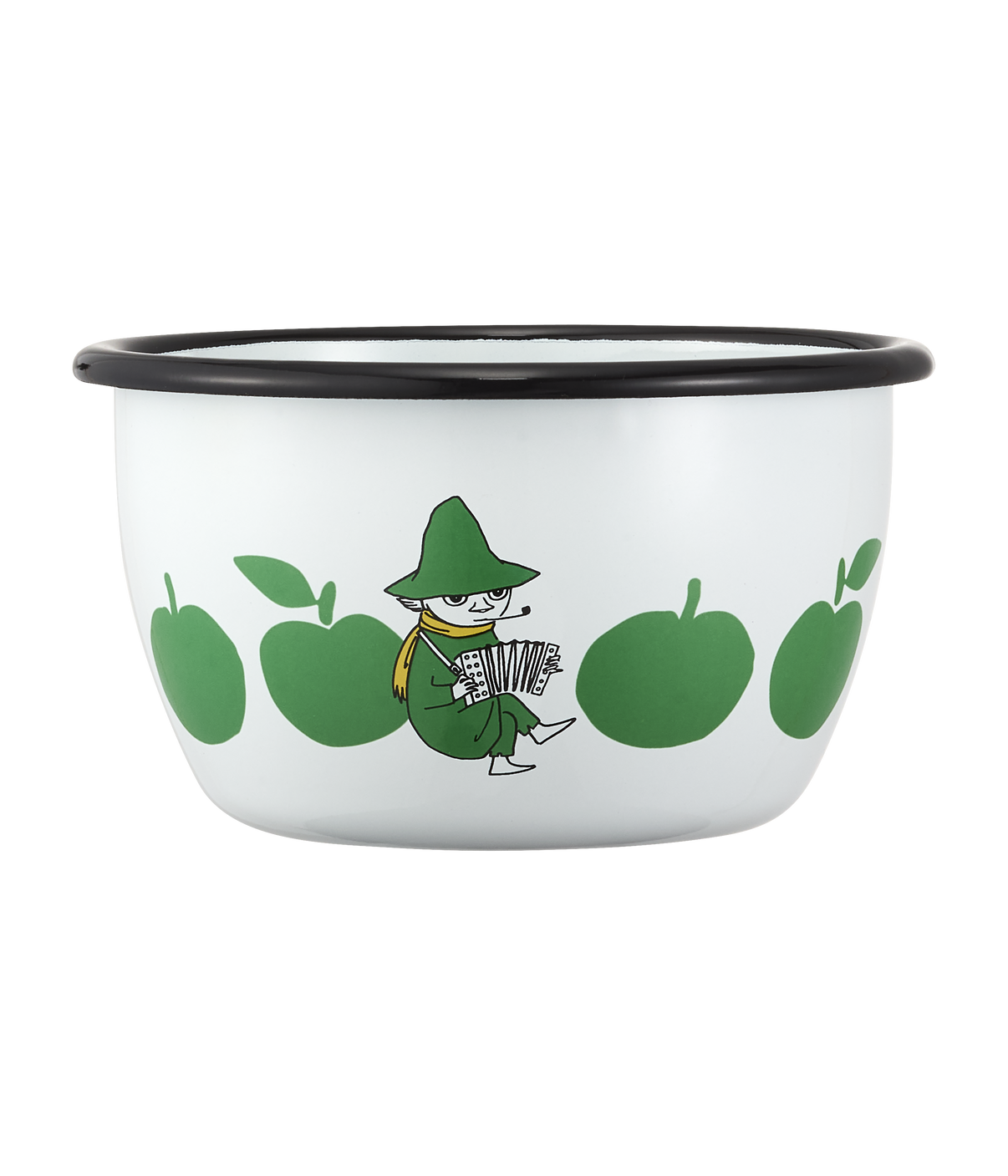 Mumitroldene emaljeskål Joyful Apples 6dl - Dsignhouse
