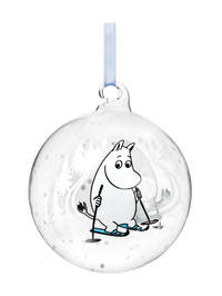 Mumitroldene julekugle 9 cm - Ski Trip - Dsignhouse