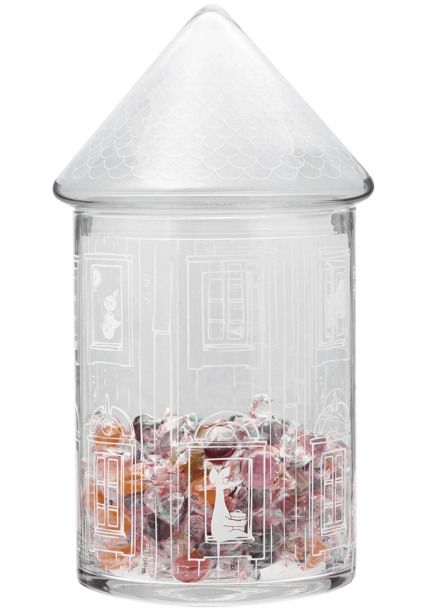 Moomin Moomihouse glas krukke.