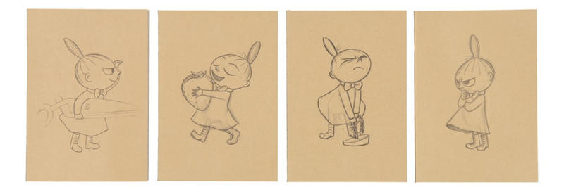 Mumitroldene Moominvalley notesbog A5 Lille My, assorteret - Dsignhouse