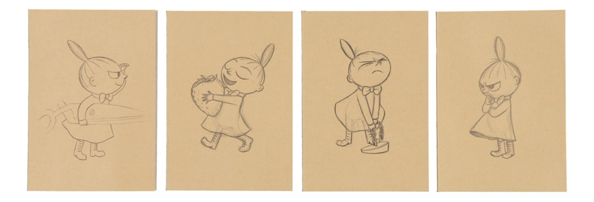 Mumitroldene Moominvalley notesbog A5 Lille My, assorteret - Dsignhouse