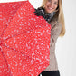 Mumitroldene Paraply 100cm "Garden" Rød - Dsignhouse