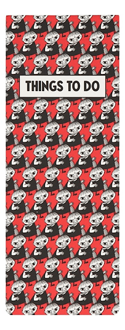 Mumitroldene Pop Art To-do blok rød - Dsignhouse