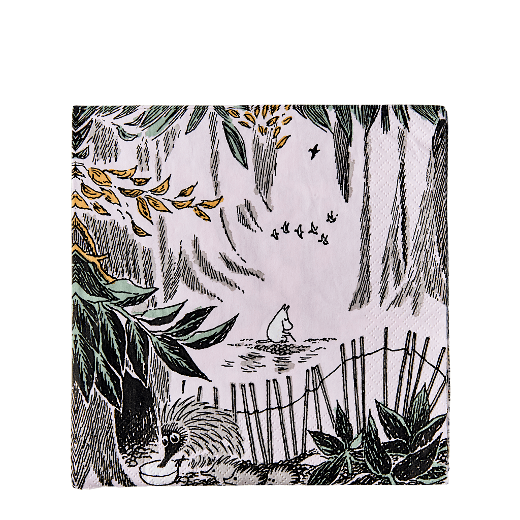 Mumitroldene Servietter, Longing Pink, 20stk. 33cm - Dsignhouse