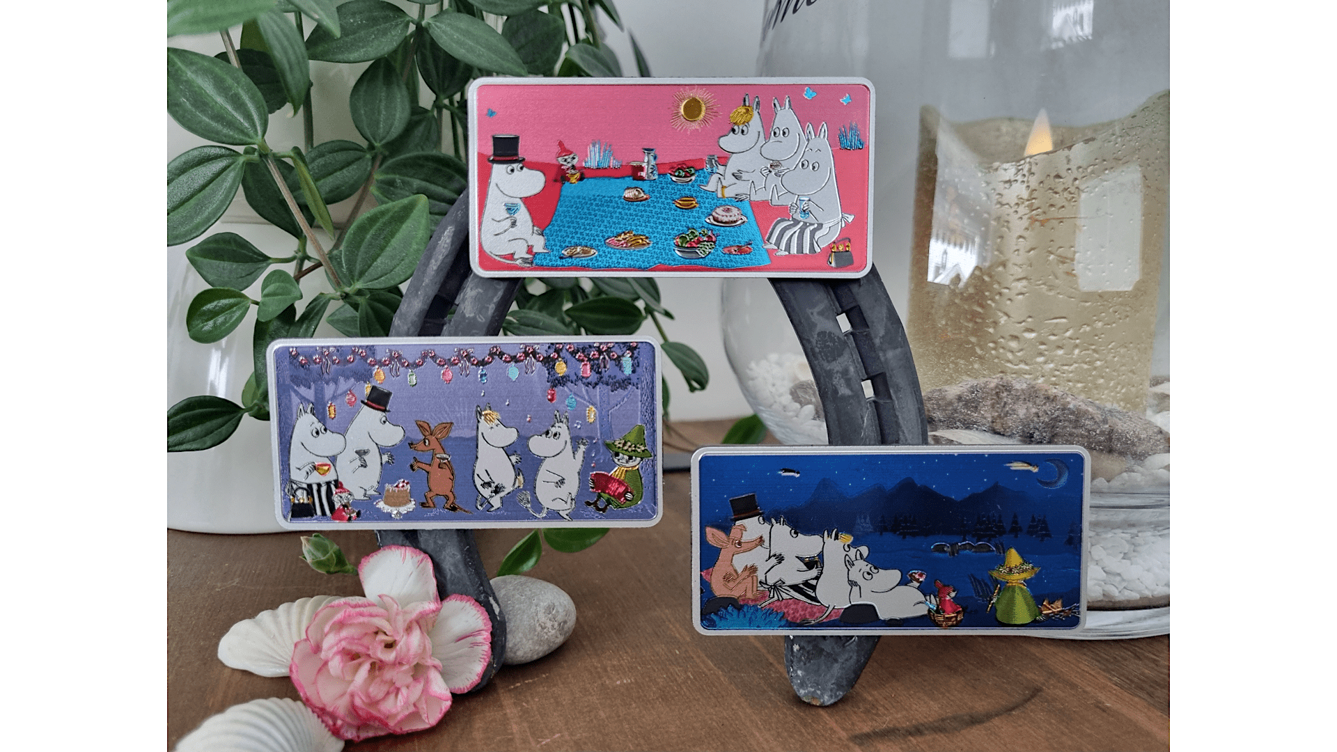 Moomin aluminiumsmagneter.