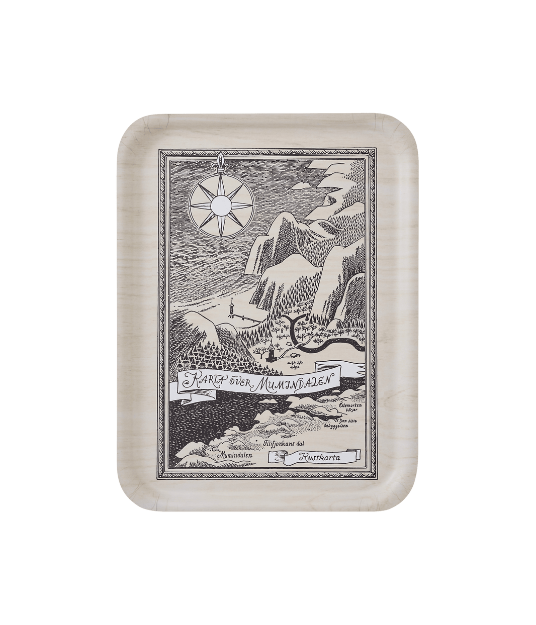 Mumitroldene bakke 42x32 cm the Map SWE - Dsignhouse