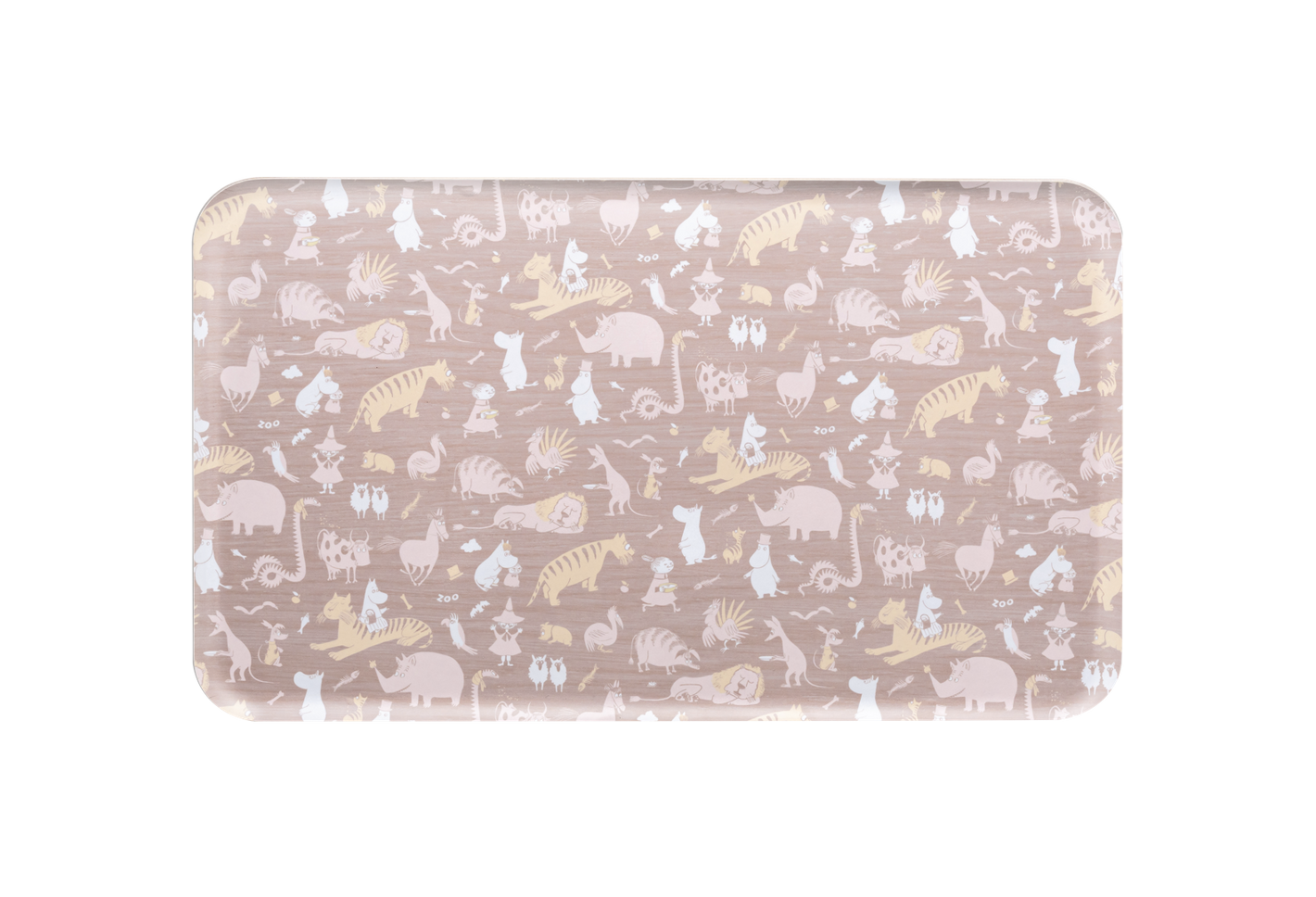 Mumitroldene dækkeserviet af krydsfiner 50 x 29,5 cm - beige - Dsignhouse