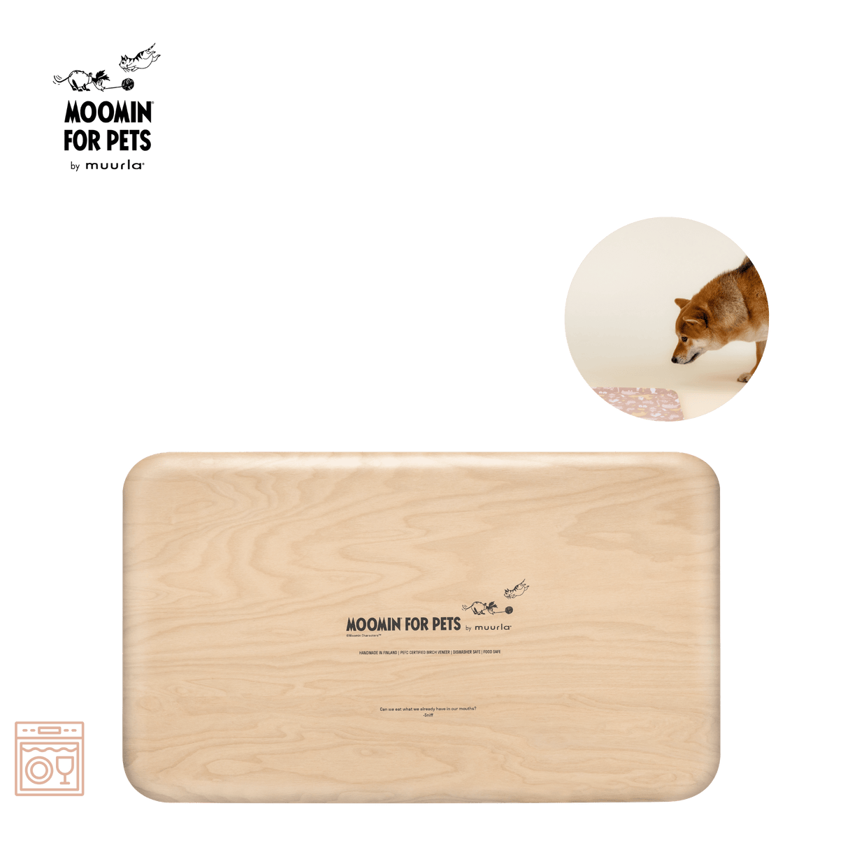 Mumitroldene dækkeserviet af krydsfiner 50 x 29,5 cm - beige - Dsignhouse