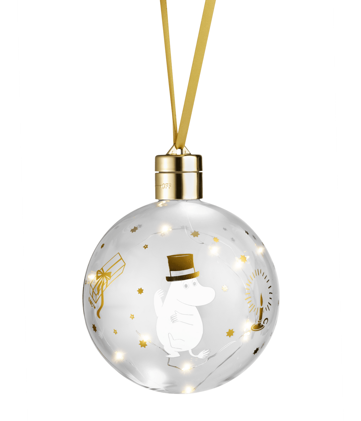 Mumitroldene dekorationskugle med LED lys Sparkling Stars - Dsignhouse