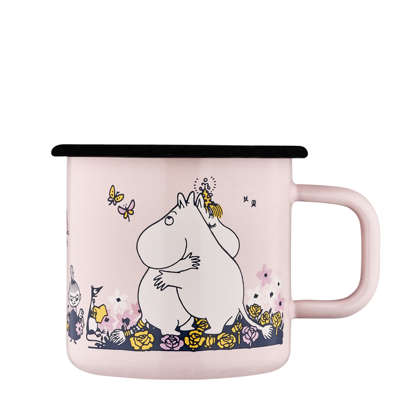 Mumitroldene emaljekrus 3,7 dl - Hug, pink - Dsignhouse