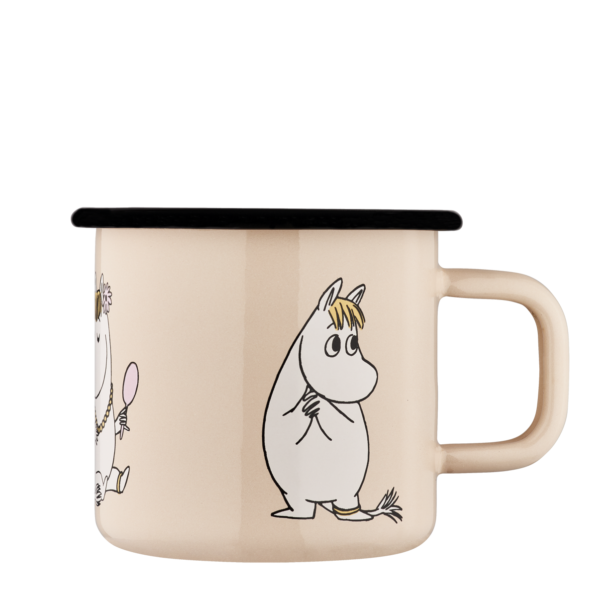 Mumitroldene emaljekrus 3,7 dl - Snorkfrøken, beige - Dsignhouse