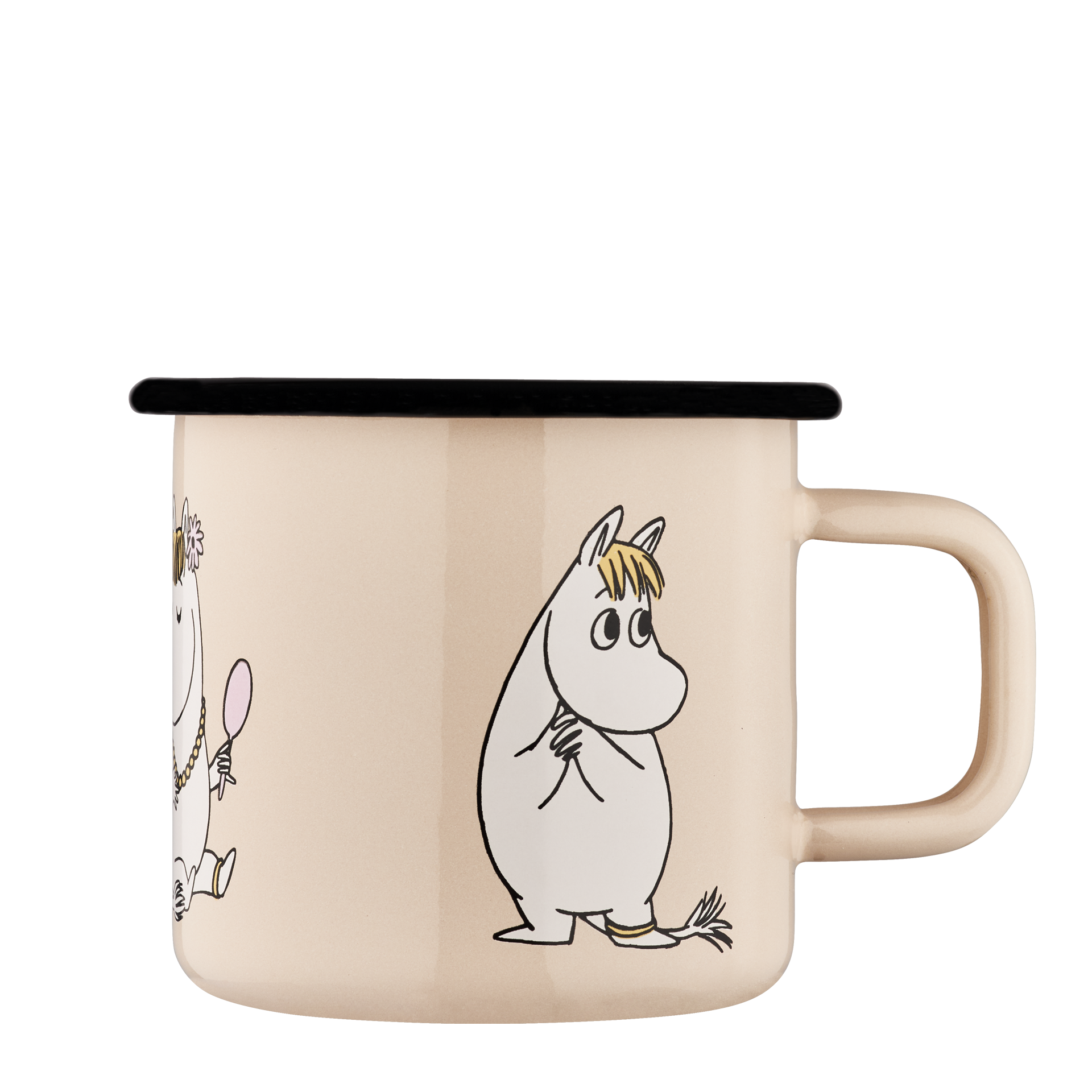 Mumitroldene emaljekrus 3,7 dl - Snorkfrøken, beige - Dsignhouse