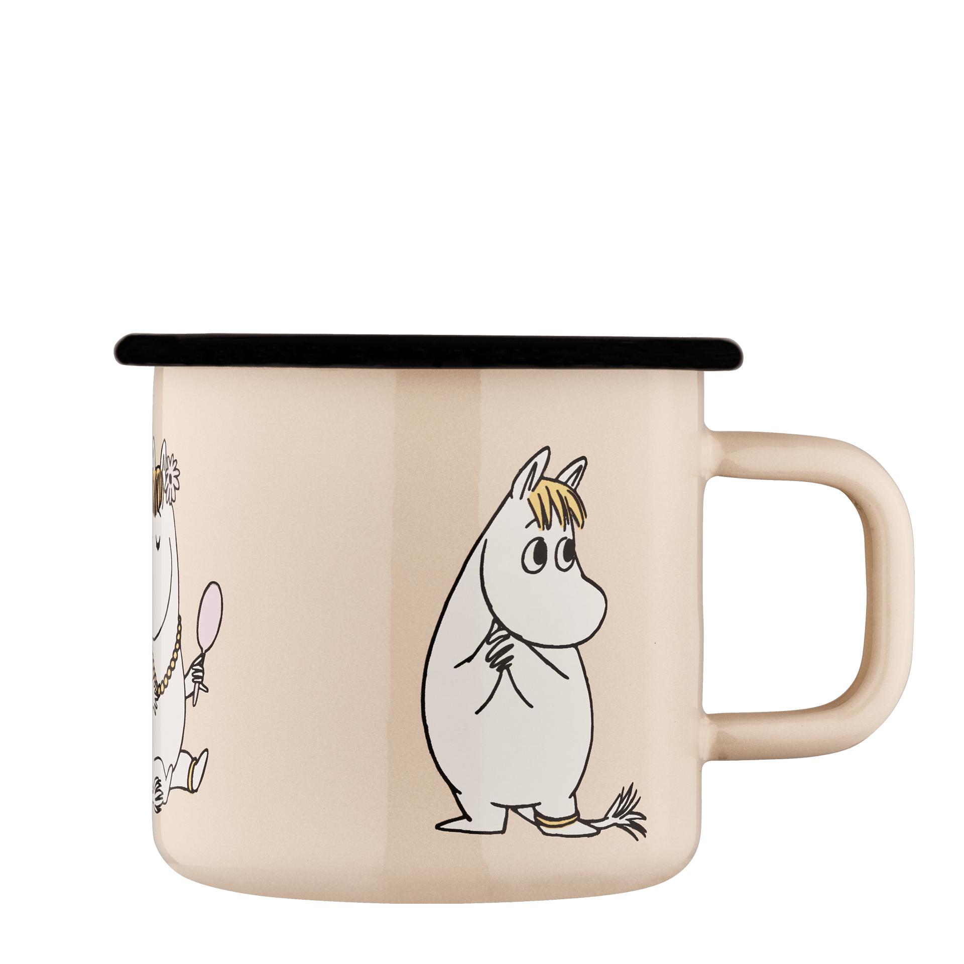 Mumitroldene emaljekrus 3,7 dl - Snorkfrøken, beige - Dsignhouse