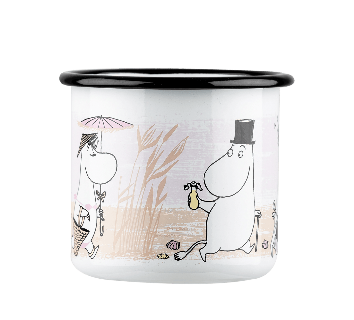 Mumitroldene emaljekrus 3,7 dl - Stranden - Dsignhouse