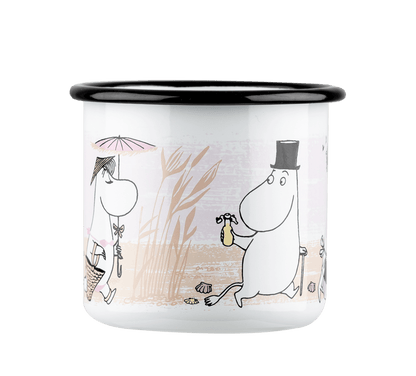 Mumitroldene emaljekrus 3,7 dl - Stranden - Dsignhouse