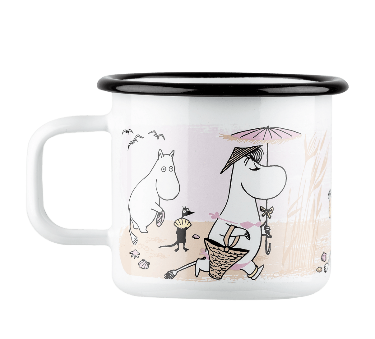 Mumitroldene emaljekrus 3,7 dl - Stranden - Dsignhouse