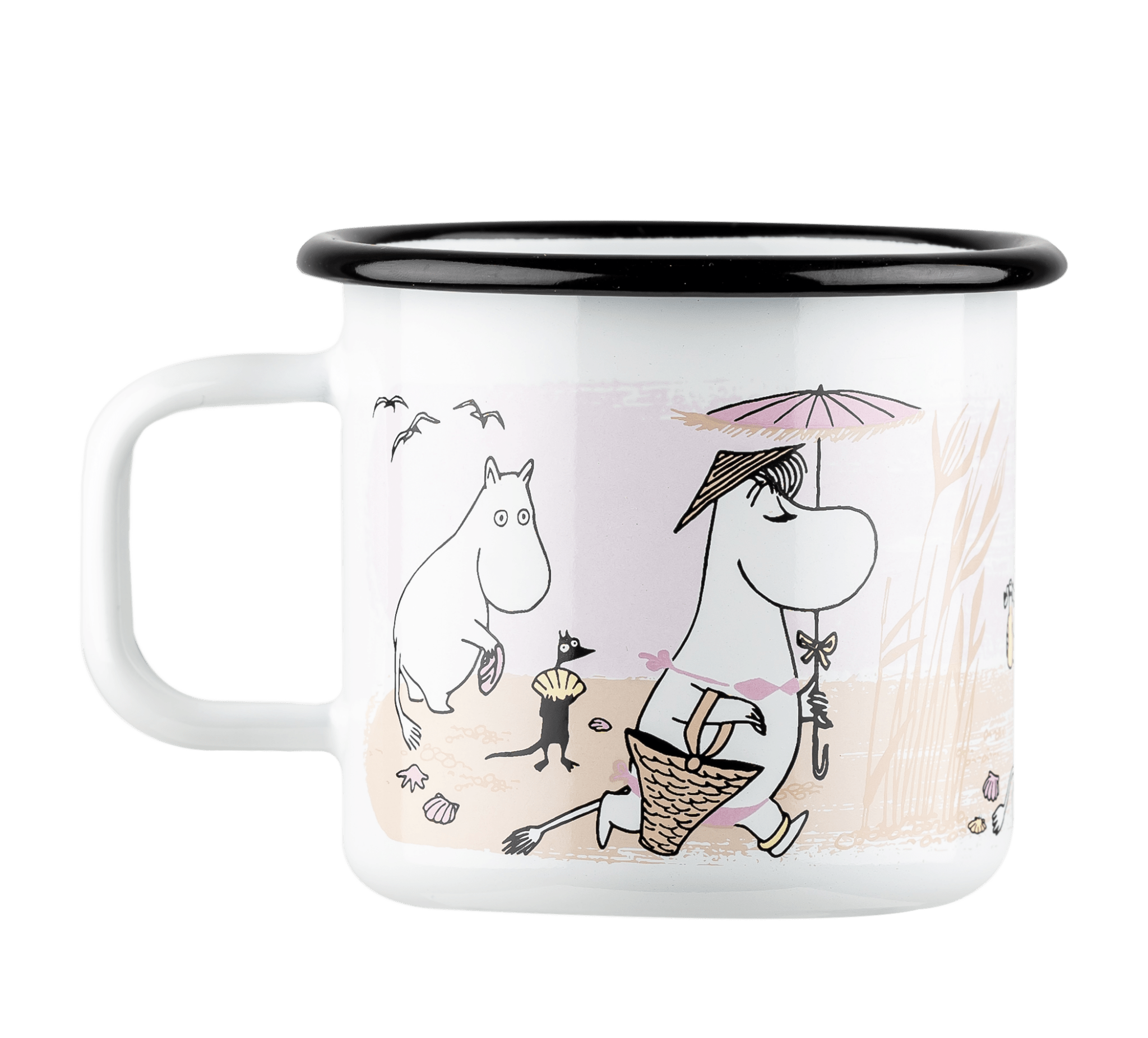 Mumitroldene emaljekrus 3,7 dl - Stranden - Dsignhouse