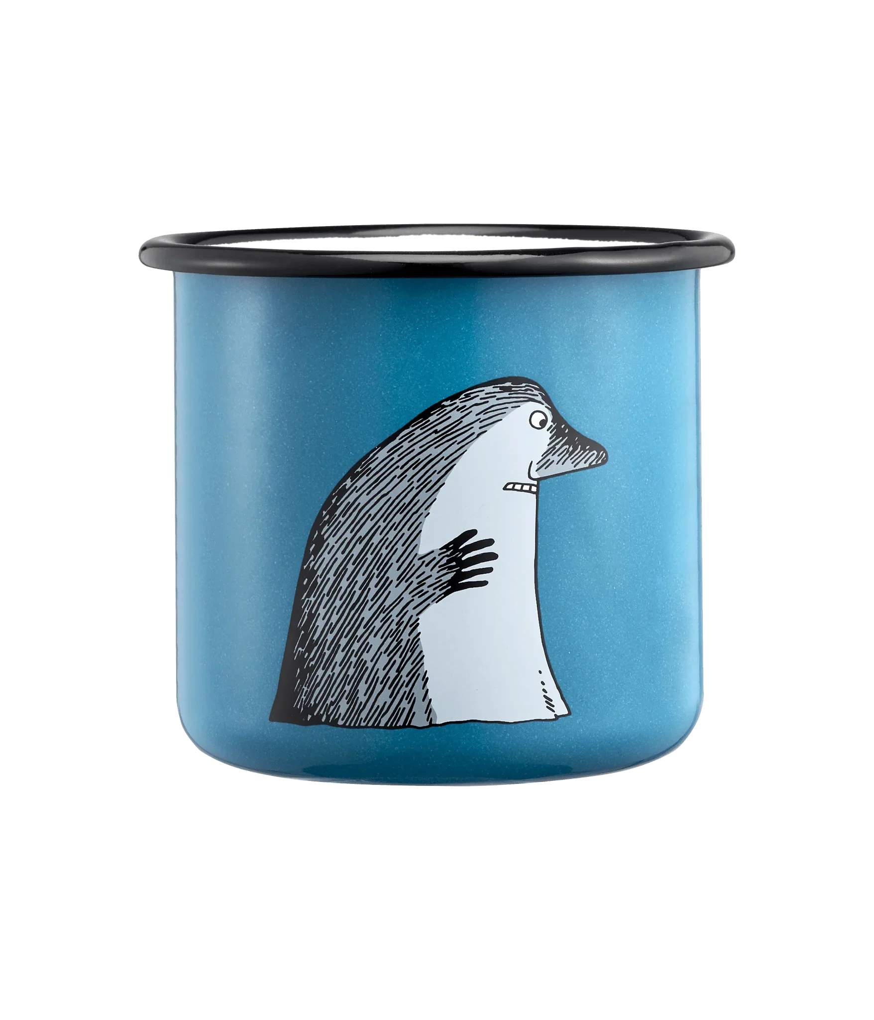 Moomin emaljekrus 5,5 dl - Groke.