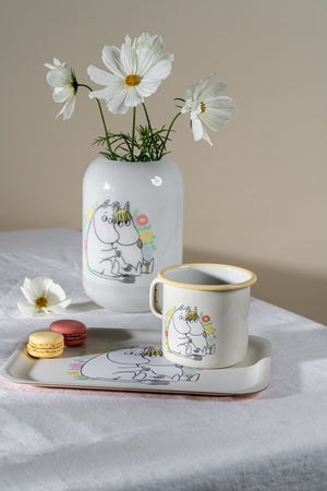 Mumitroldene emaljekrus Blomster 5,5dl - Dsignhouse