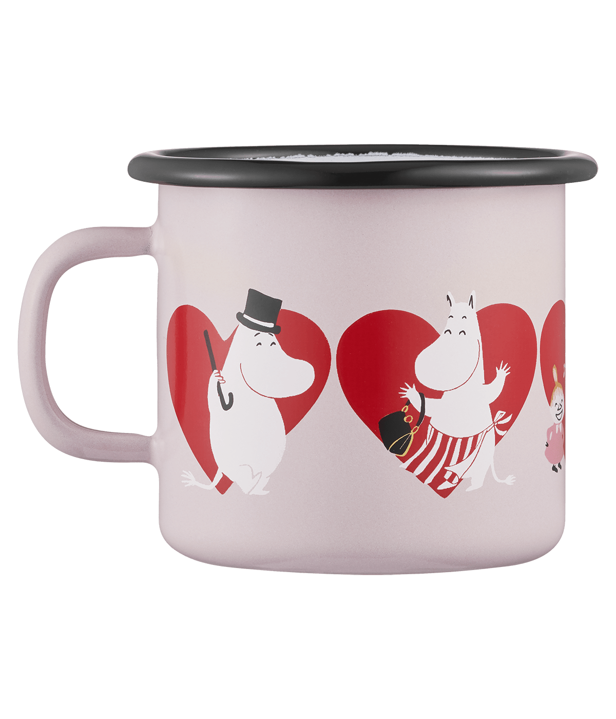 Moomin emaljekrus Hjerte 2,5dl.