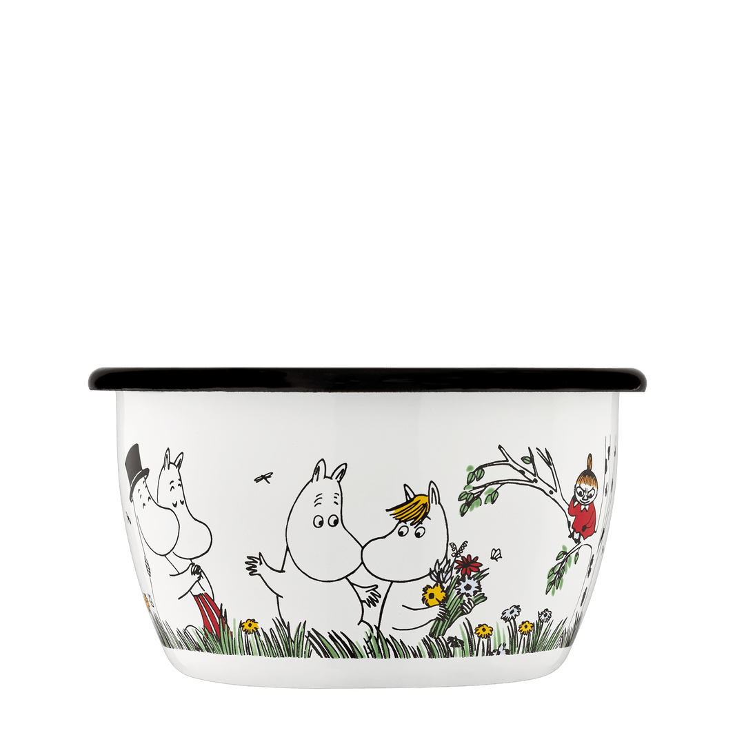 Mumitroldene emaljeskål 3 dl - Happy Family - Dsignhouse