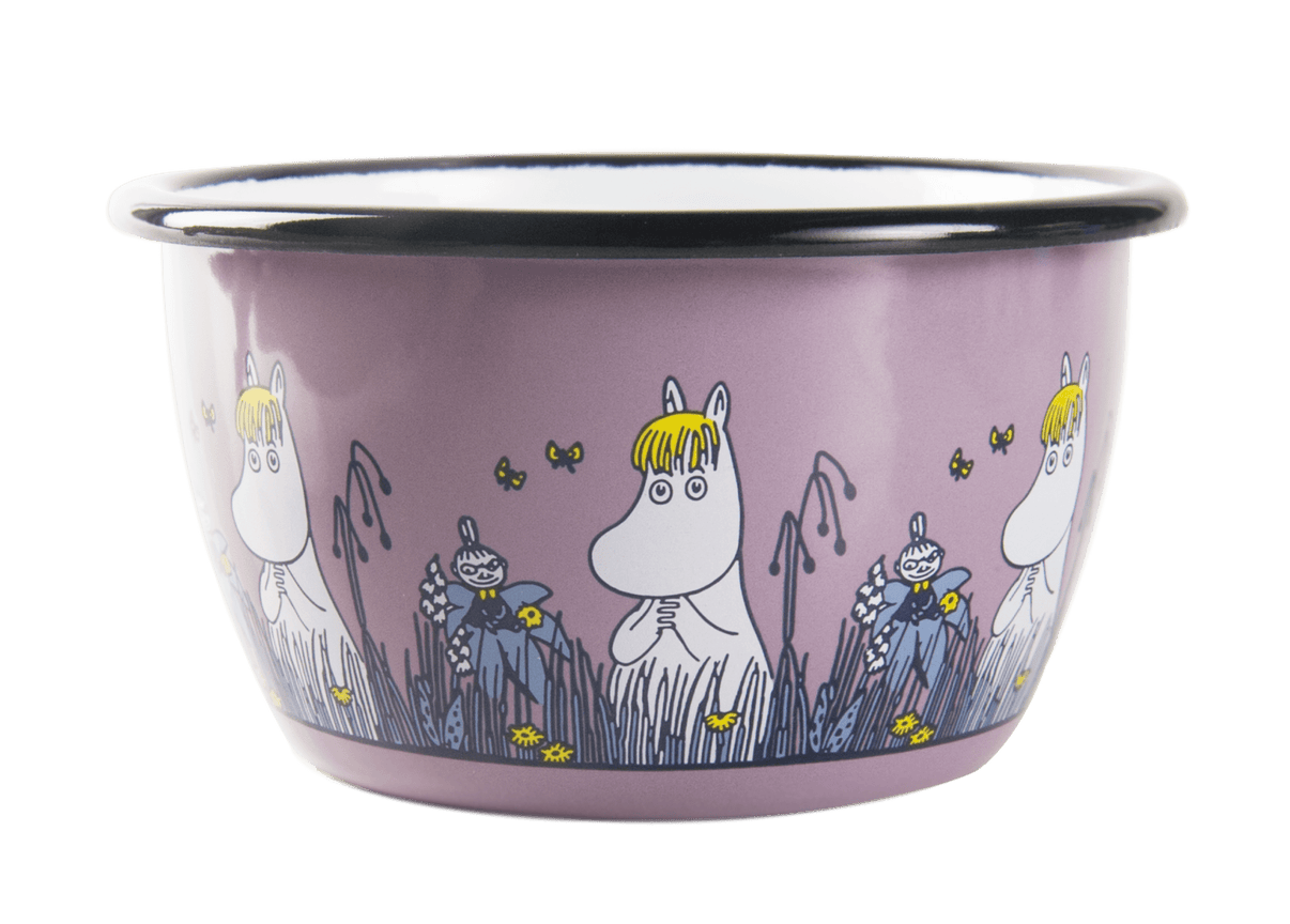 Mumitroldene emaljeskål 3 dl - Snorkfrøken, pink - Dsignhouse